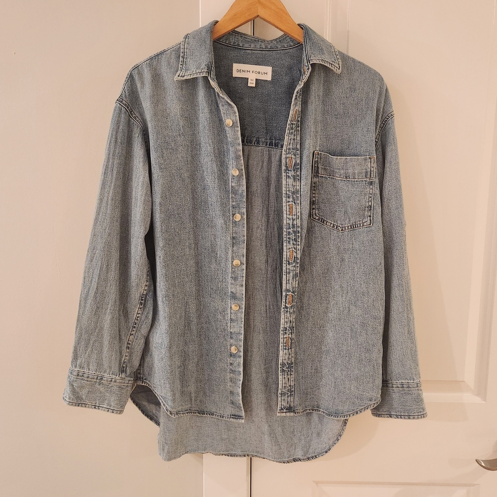 Aritzia Denim Forum '90s Comfy Shirt XXS